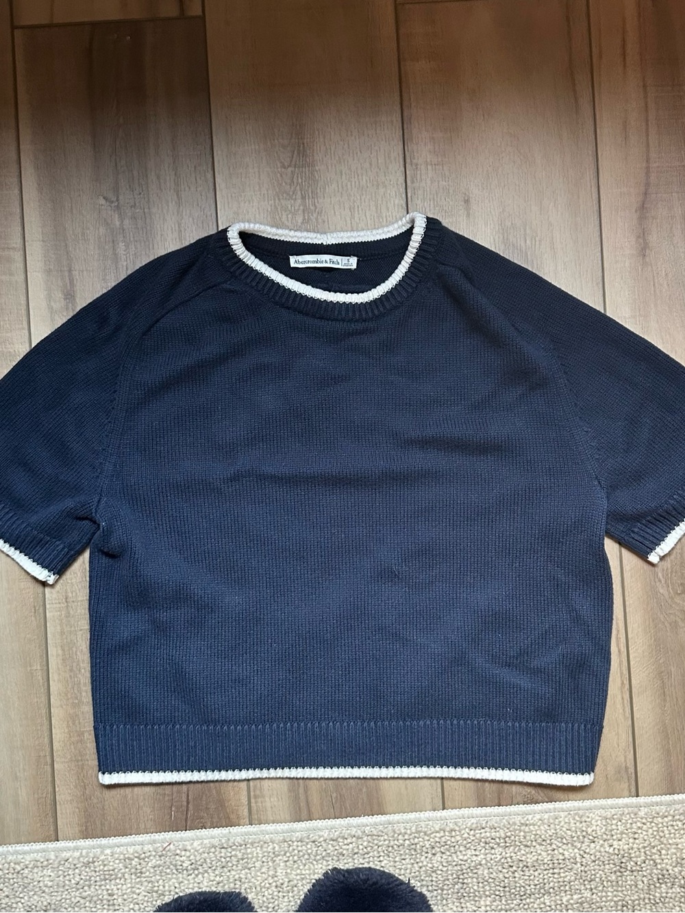 Abercrombie & Fitch Navy Knit Sweater